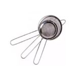 Lot de 3 Passoires Rond en acier inoxydable