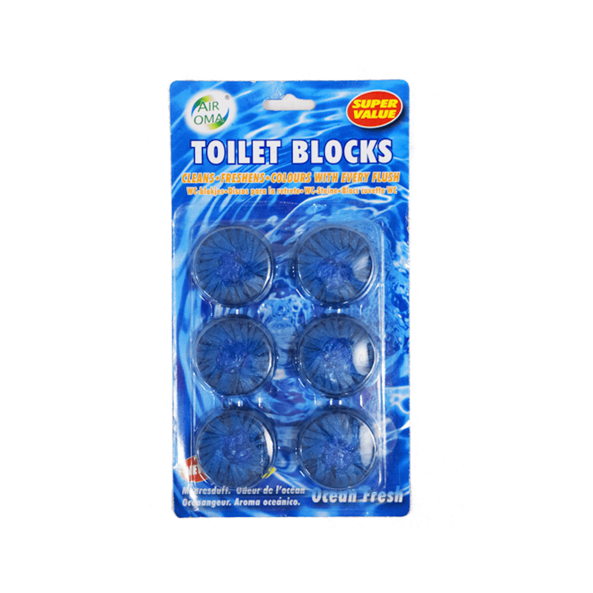 Bloc WC Eau Bleue 6PCS