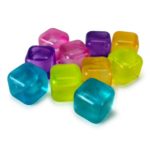 Lot de 20 Cubes de Glaçon Plastique - Multicolore