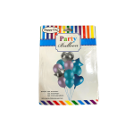 Ballon de Baudruche 13 pcs - Bleu, Violet & Argent