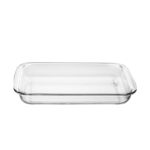 Moule à Gratin Rectangulaire – Plat à Four en Verre – 2,2L