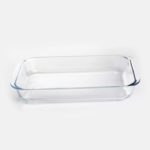 Moule à Gratin Rectangulaire – Plat à Four en Verre – 1,6L