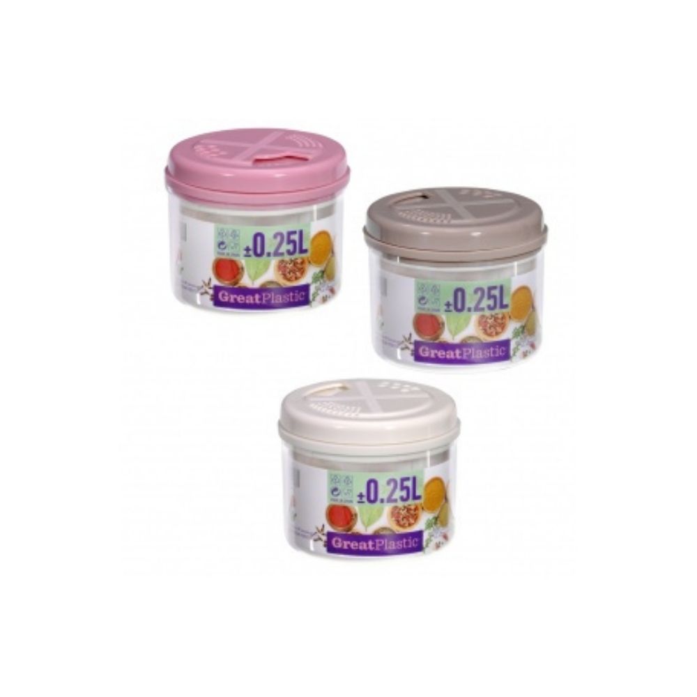 Lot de 3 Pots à Epices en Plastique