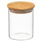 Bocal / Sucrier en Verre Couvercle Bambou