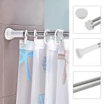 Tringle Rideau de Douche Extensible Sans Perçage / 110-200cm (SANS LE RIDEAU)