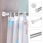Tringle Rideau de Douche Extensible Sans Perçage / 140-260cm (SANS LE RIDEAU)
