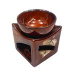 Brûleur Encens Encensoir Carré - Marron