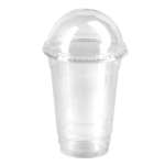 Lot de 25 gobelets avec couvercle en dôme -380ml