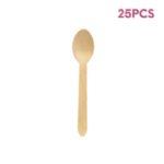 25 Cuillères Jetables en Bois