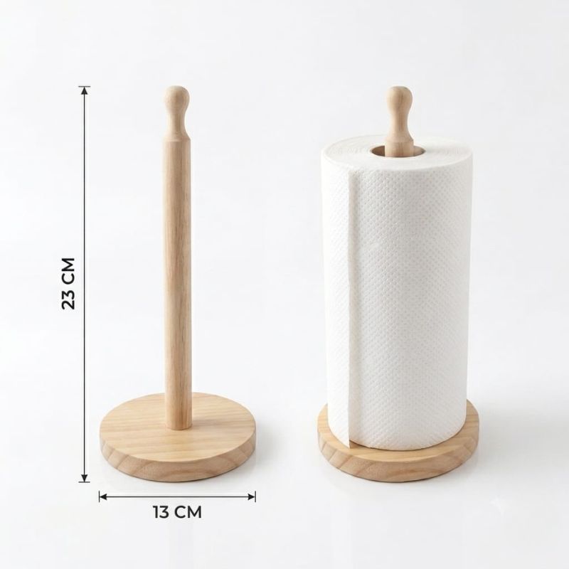 Copie de Copie de 800x800 Porte Essuie-Tout en Bois – Image 1