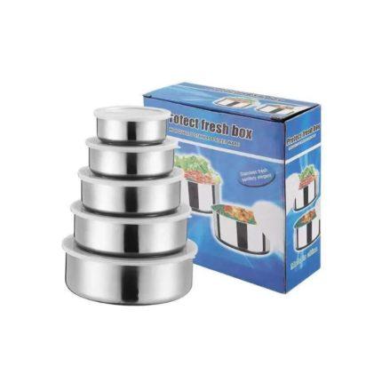 Ensemble de 5 Bols de Conservation Inox