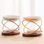 Bruleur Encens Métal Socle en Bois – Image 3