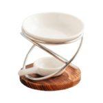 Bruleur Encens Métal Socle en Bois – Image 2