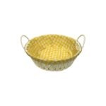Corbeille à Pain avec Tissu en Lin - Rond