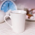 Mug Céramique - Rayures - Blanc