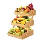 Corbeille à Fruit en Bois 3 Niveaux – Image 3
