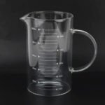 Pot Gradué Mesureur en Verre Borosilicate
