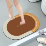 Tapis de Bain Super Absorbant Séchage Rapide - Jaune - 45x75cm – Image 2