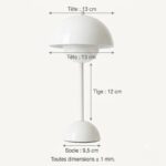 Lampe de Chevet Rechargeable - Blanc – Image 3