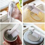 Brosse de Nettoyage Multifonctionnelle avec Manche en Plastique – Image 2
