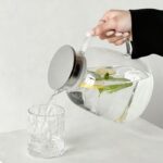 Carafe en Verre Borosilicate Couvercle en Inox - 1.95L – Image 2