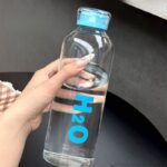 Bouteille d'Eau en Verre Transparent - 1L