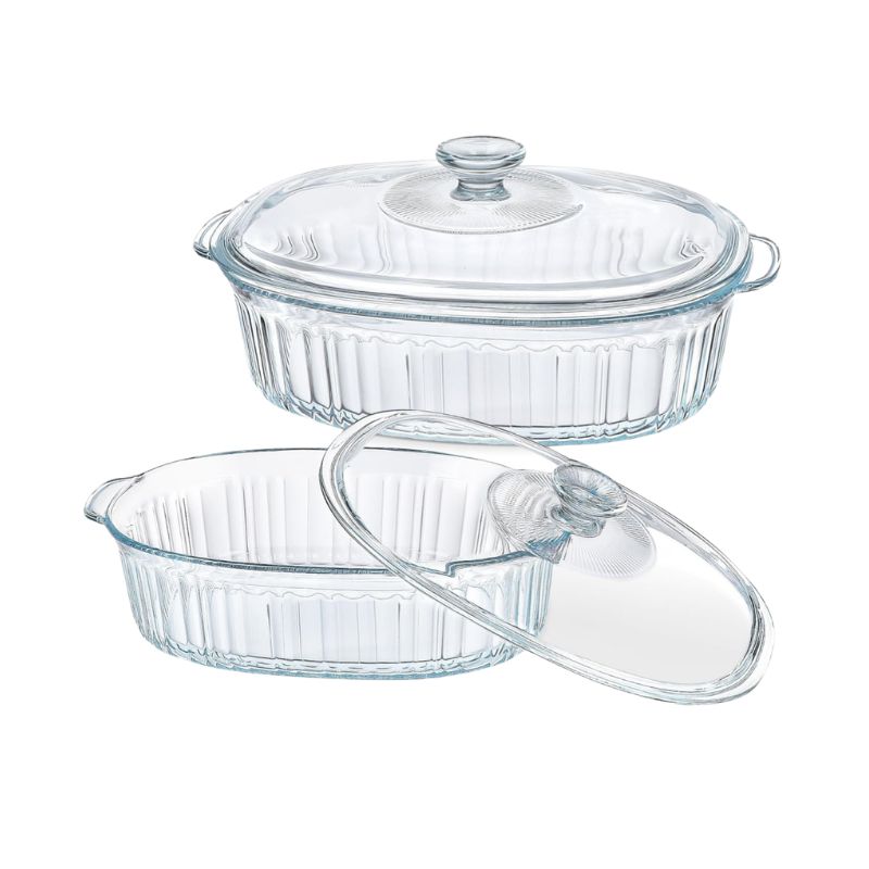 Copie de 800x800 (7) Bol à Four en Verre avec Couvercle - 2.8L – Image 1