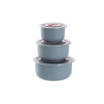 Ensemble de 3 Bols en Plastique – Bols à Micro-ondes (300, 500 et 900mL)