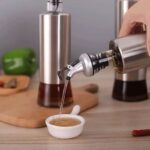 Bouteille pour Huile et Vinaigre en Verre et Inox – 500 ml – Image 2