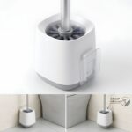 Brosse WC en Plastique avec Support Mural Adhésif – Image 2
