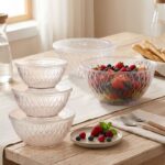 Ensemble de 5 Saladiers Gigognes en Plastique avec Couvercles – Image 4