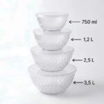 Ensemble de 5 Saladiers Gigognes en Plastique avec Couvercles – Image 2