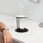 Brûleur Encens Minimaliste Métal Noir – Image 2