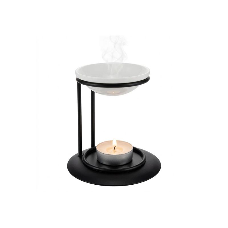 Copie de Copie de Sans titre (96) Brûleur Encens Minimaliste Métal Noir – Image 1