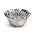 Bol de Service en Inox avec Couvercle - 34 cm