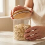 Lot de 3 Bocaux Emboîtables en Acrylique 480mL / 860mL / 1 400mL — Couvercle Bambou – Image 3